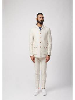 Gatsby Collection - Kenzin Linen Beige Coat