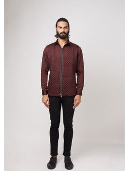 Gatsby Collection - Yugen Quilted Maroon Jacket