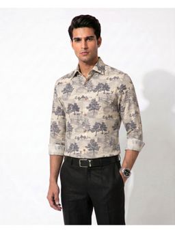 PRATEEK MUNJAL - Beige forest essentials printed Shirt