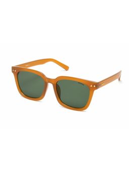 Mespee - Brown Square Full Plastic UV-Protected Full Rim Sunglasses (54)