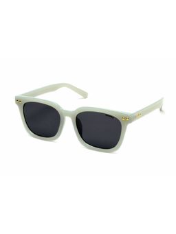 Mespee - Grey Square Full Plastic UV-Protected Full Rim Sunglasses (54)