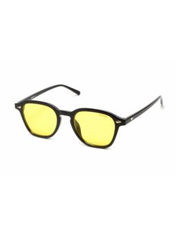 Mespee - Black Yellow Wayfarer Full Plastic UV-Protected Full Rim Sunglasses (51)
