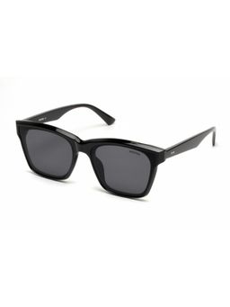 Mespee - Black Square Full Plastic UV-Protected Full Rim Sunglasses (54)