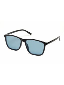 Mespee - Black Blue Square Full Plastic UV-Protected Full Rim Sunglasses (57)
