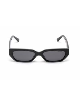 Mespee - Black Rectangular Full Plastic UV-Protected Full Rim Sunglasses (51)