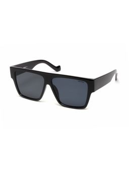 Mespee - Black Rectangular Full Plastic UV-Protected Full Rim Sunglasses (62)