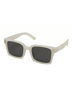 Mespee - White Rectangular Full Plastic UV-Protected Full Rim Sunglasses (54)