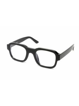 Mespee - Black Clear Wayfarer Full Plastic UV-Protected Full Rim Sunglasses (56)