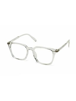 Mespee - Clear Rectangular Full Plastic UV-Protected Full Rim Sunglasses (51)