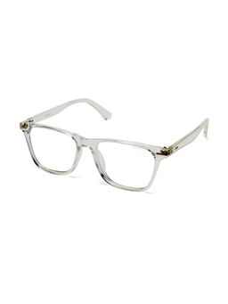 Mespee - Clear Square Full Plastic UV-Protected Full Rim Sunglasses (52)