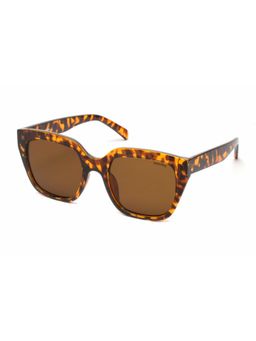 Mespee - Tortoise Square Full Plastic UV-Protected Full Rim Sunglasses (46)