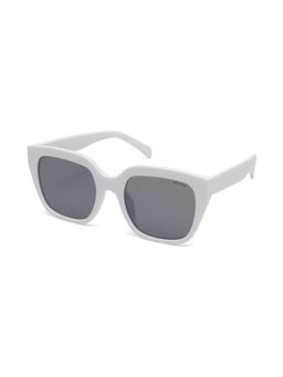 Mespee - White Square Full Plastic UV-Protected Full Rim Sunglasses (46)