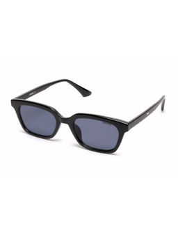 Mespee - Black Rectangular Full Plastic UV-Protected Full Rim Sunglasses (51)