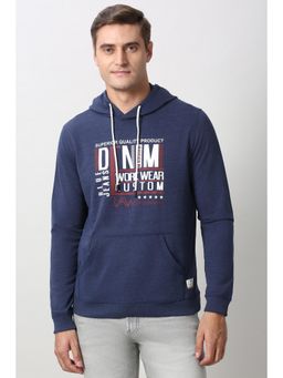 Peter England - Blue Full Sleeves Hoodie