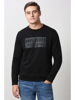 Peter England - Black Crew Neck Sweatshirt