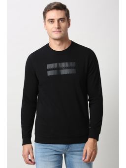 Peter England - Black Crew Neck Sweatshirt