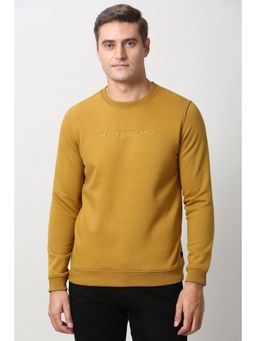 Peter England - Mustard Crew Neck Sweatshirt