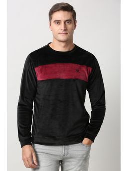 Peter England - Black Crew Neck Sweatshirt
