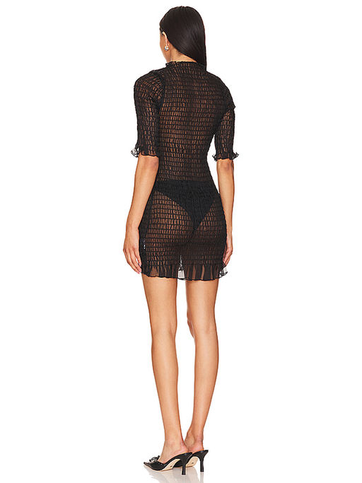 Buy Apres Studio Ruched Silk Mini Dress Online