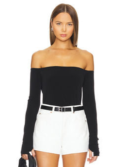 Norma Kamali - Long Sleeve Off Shoulder Top