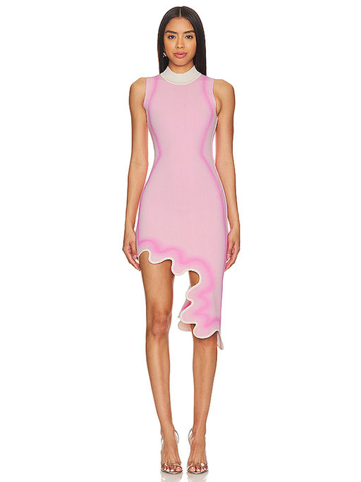 pink and white gingham dress Curazao Vichy Pink – CELIA B US