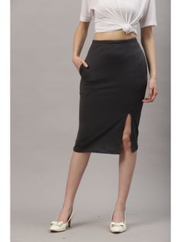 RIGO - Women Dark Grey Bodycon Skirt