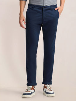 U.S. POLO ASSN. - Printed Slim Straight Fit Satin Chinos