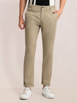 U.S. POLO ASSN. - Slim Straight Fit Dobby Chinos