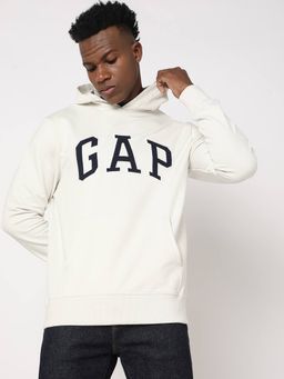 GAP - Men's Logo Print Hooded Full Sleeve Hoodie
