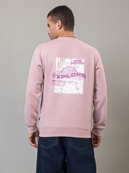Club York - Blush Pink Full Sleeve Round Neck Sweatshirt