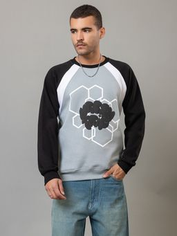 Club York - Full Sleeve Colorblocked Round Neck Sweatshirt