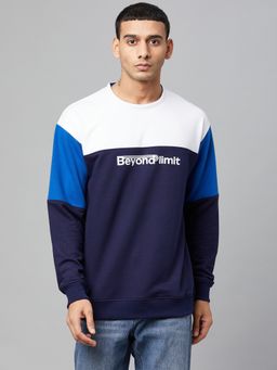 Club York - Men Navy Blue Sweatshirt
