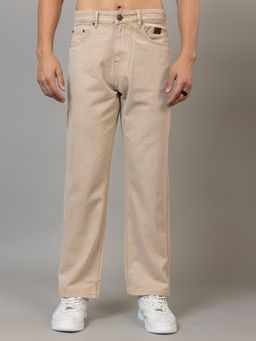 Club York - Beige Straight Fit Denim Jeans