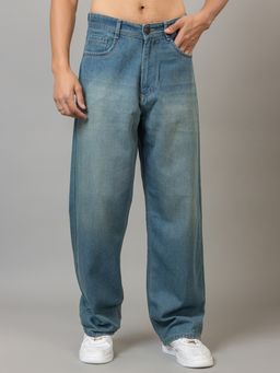 Club York - Mid Blue Baggy Fit Denim Jeans