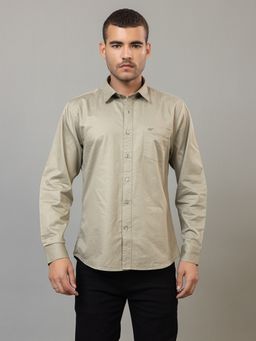 Club York - Light Green Full Sleeve Solid Shirt