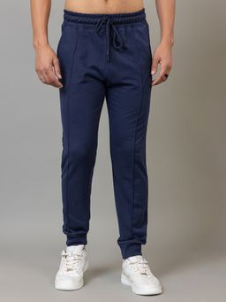 Club York - Navy Blue Solid Trackpant