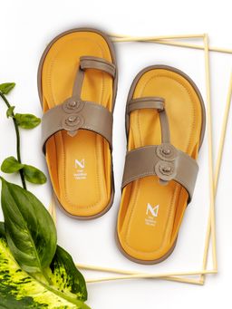 The Madras Trunk - Agni Slip On Kolhapuri In Brown