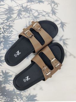 The Madras Trunk - Dylan Slip On Sandals In Brown