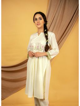 Priya Chaudhary - Yellow Kurtas (Set of 2)