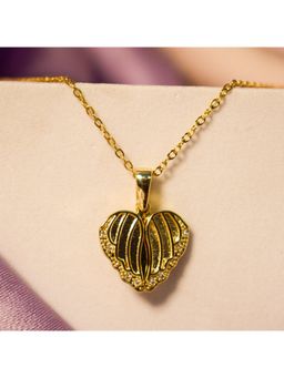 Salty - Women Golden Heart Gem Cascade Necklace