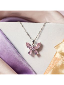 Salty - Women Purple Haze Flutter Butterfly Necklace