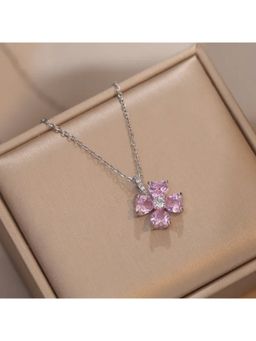 Salty - Women Purple Petite Blossom Crystal Necklace
