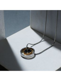 Salty - Women Dual Tone Oddball Orbit Necklace