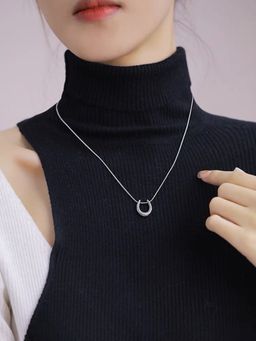 Salty - Women Selenophile Silver Necklace