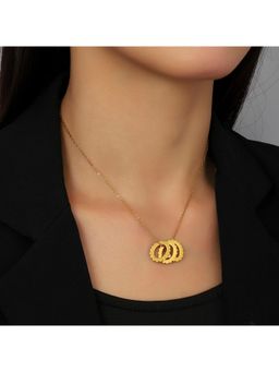 Salty - Women Romance Ring Gold Plated Necklace