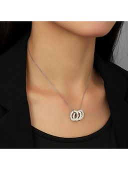 Salty - Women Romance Ring Silver Plated Necklace