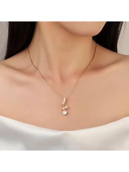 Salty - Women Unwrap White Solitaire Necklace