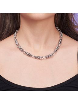 Salty - Women Chic Link Silver Necklace
