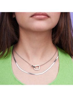 Salty - Women Classic Beauty Silver Plated Necklace