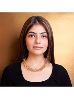 Salty - Women Stylish Gold Chain Links Necklace